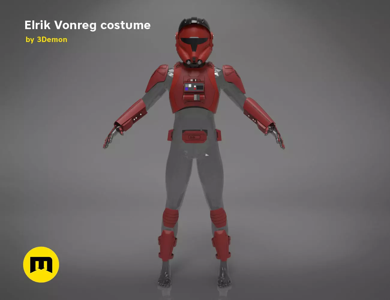 Elrik Vonreg armor  3D print model_0