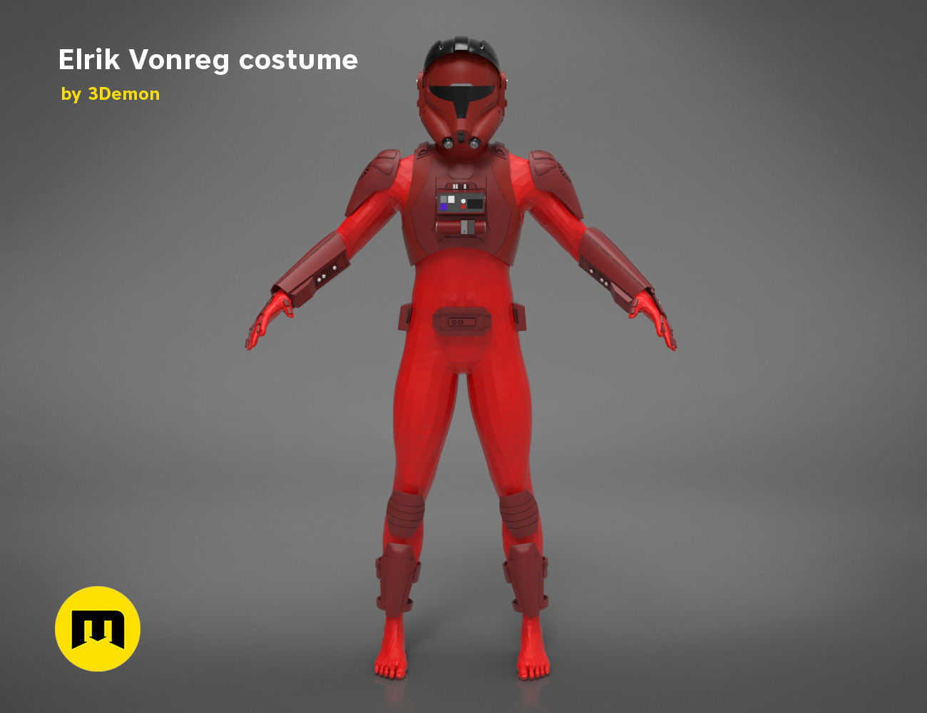 Elrik Vonreg armor  3D print model_38
