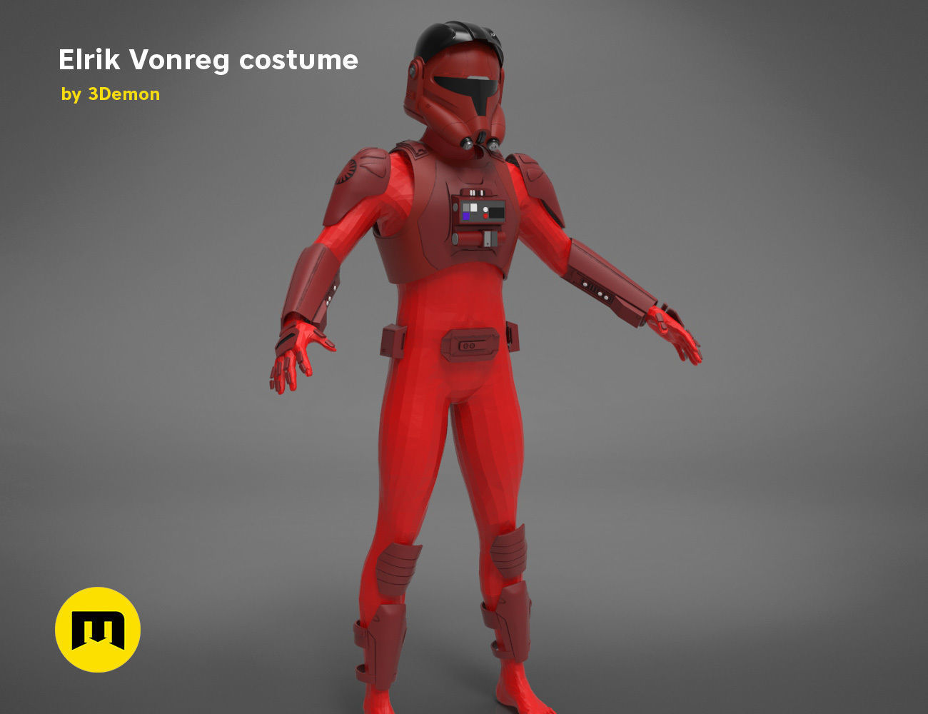 Elrik Vonreg armor  3D print model_41