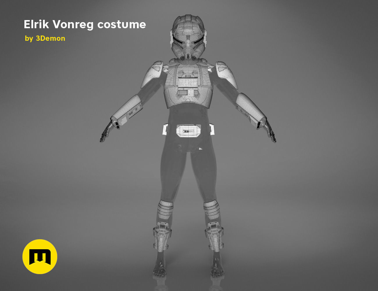 Elrik Vonreg armor  3D print model_27