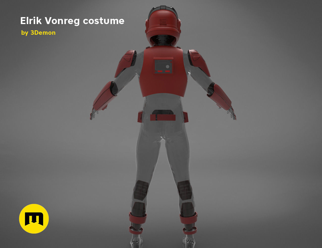 Elrik Vonreg armor  3D print model_3