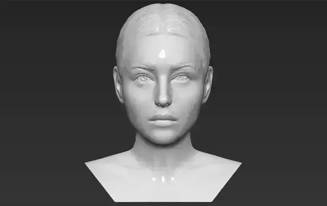 Monica Bellucci bust 3D printing ready stl obj formats 3D print model