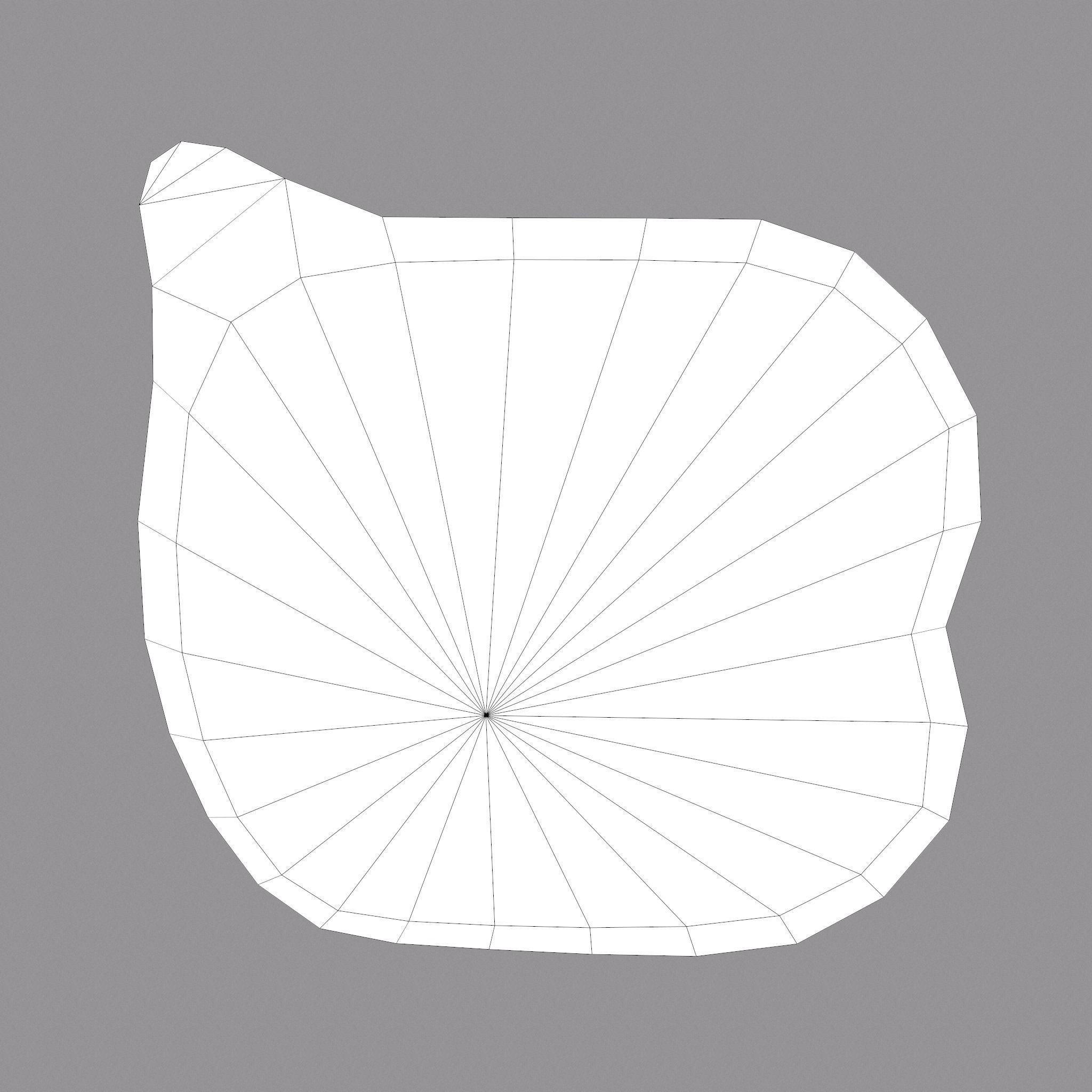 Medieval Wooden Bar Stool Low-poly 3D model_24