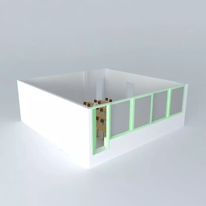 Modern technological classrom Free 3D model