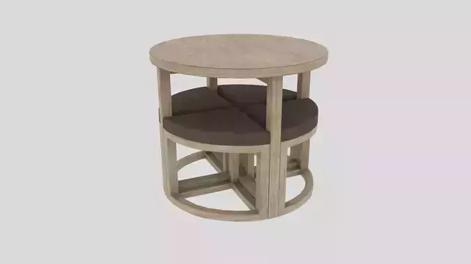 table chair Gambon Stowaway 3D model