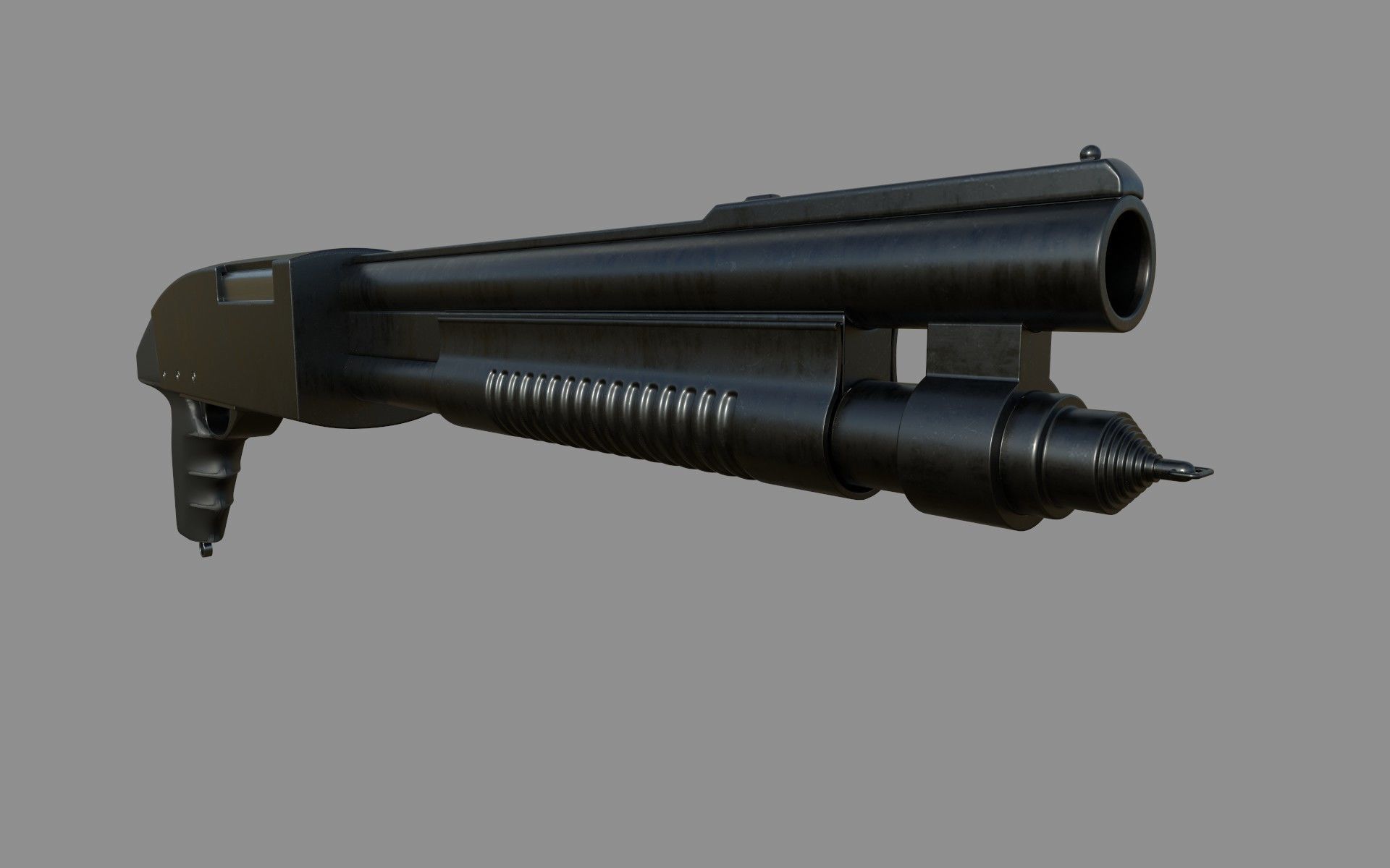 Shotgun - Resident Evil 2 3D model_2