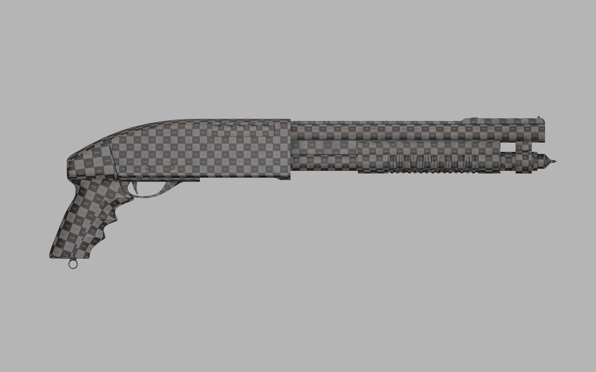 Shotgun - Resident Evil 2 3D model_4