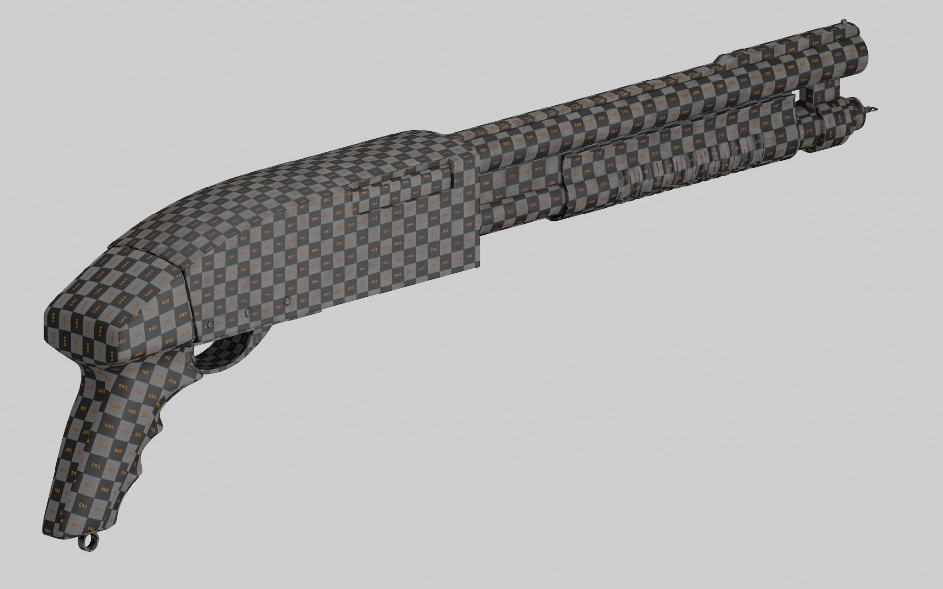 Shotgun - Resident Evil 2 3D model_5