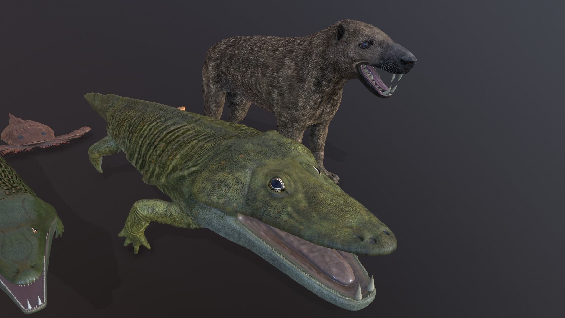 Extinct animals pack v3 Low-poly 3D model_6