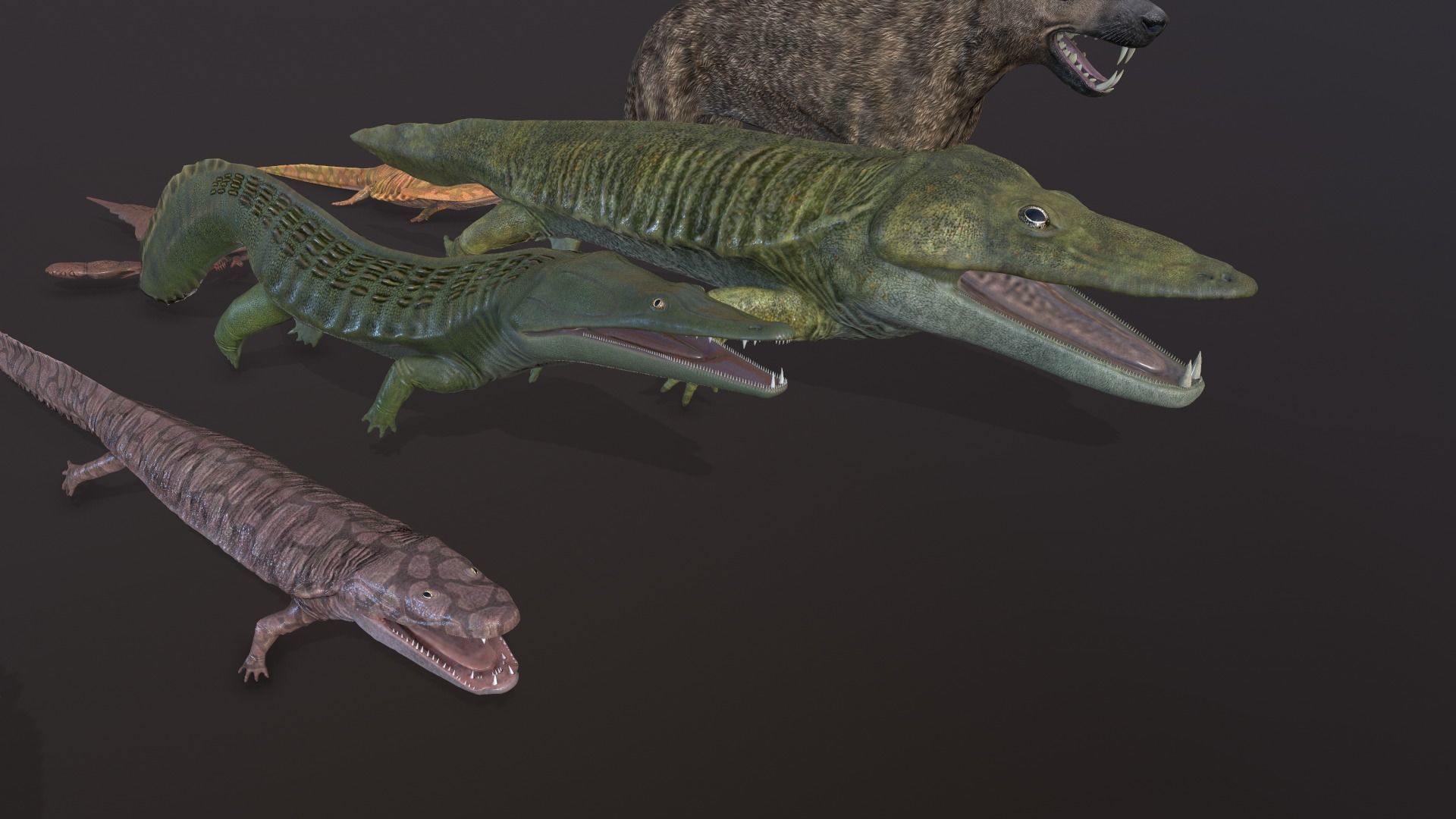 Extinct animals pack v3 Low-poly 3D model_5