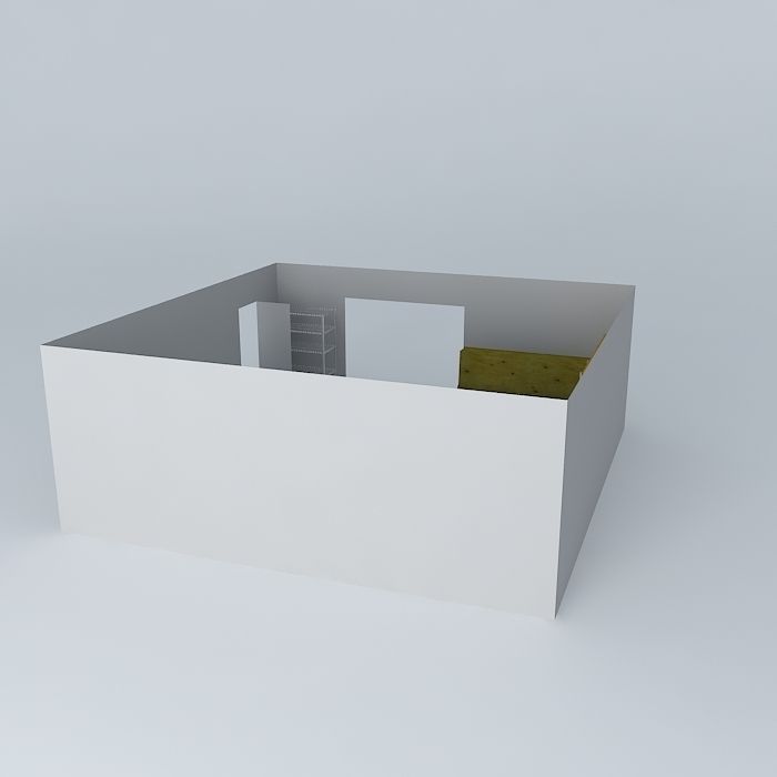Woodshop Floor Plan Free 3D model_1