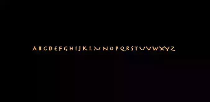 the English alphabet 