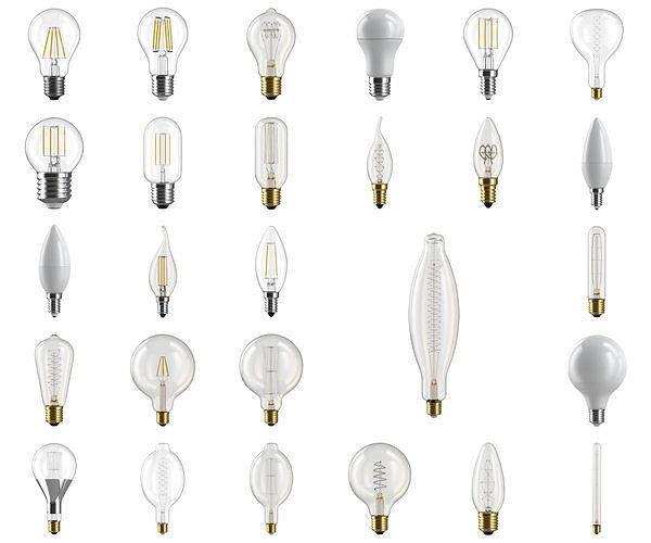 Light bulbs 3D Model Collection