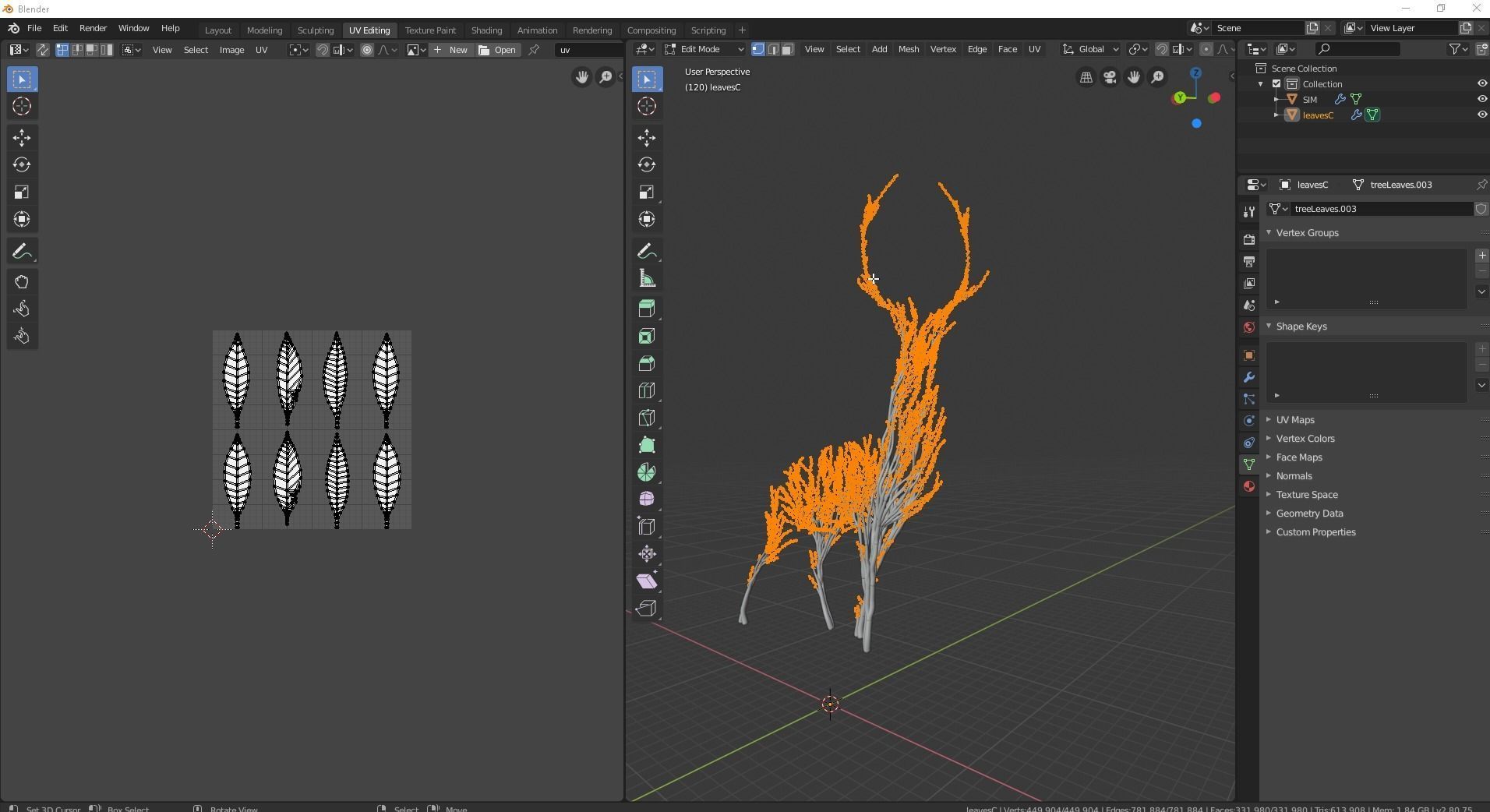 Growing Tree in a shape of a deer 3D model_10