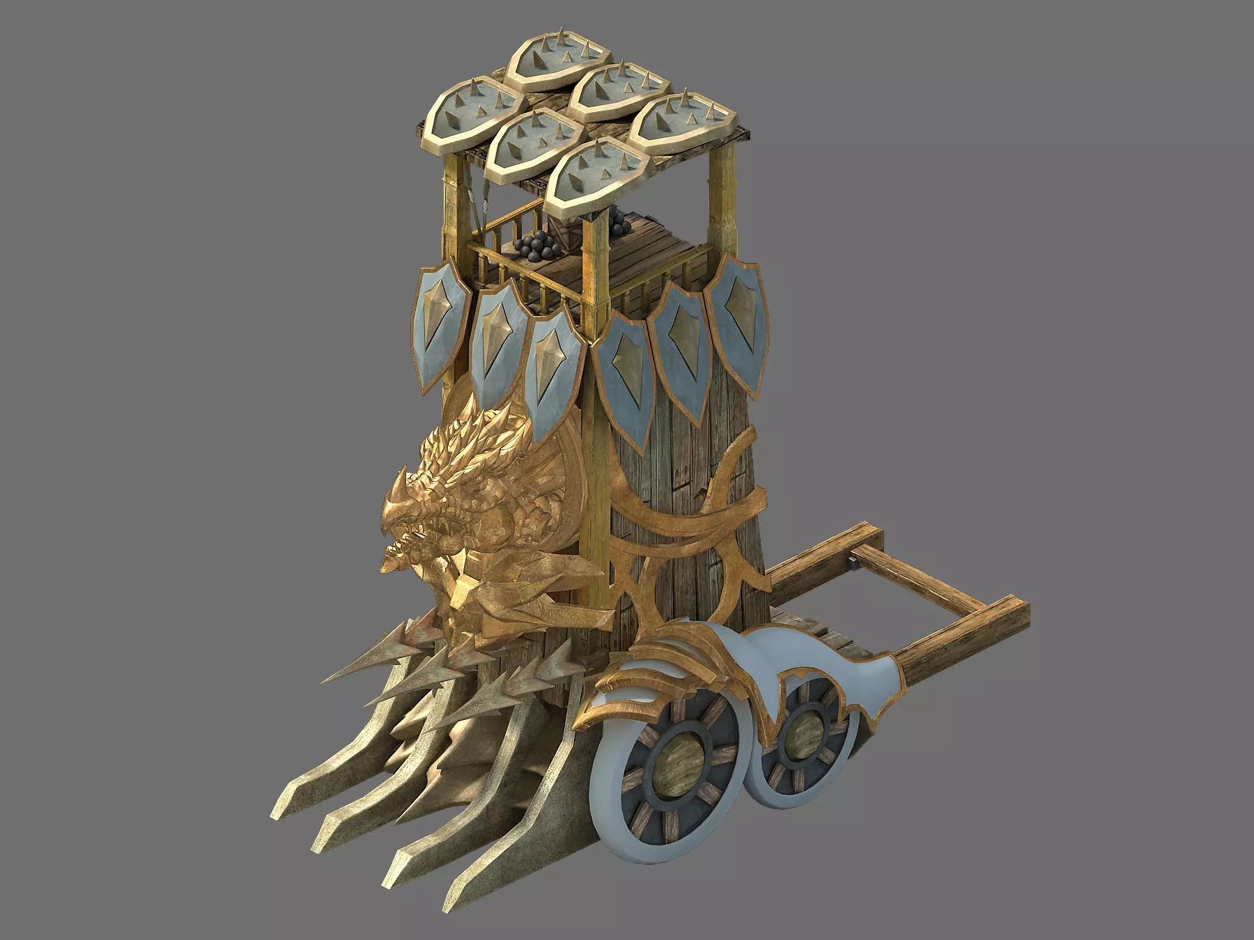 Game Nagisen Grassland - Goblin Tank 02 3D model