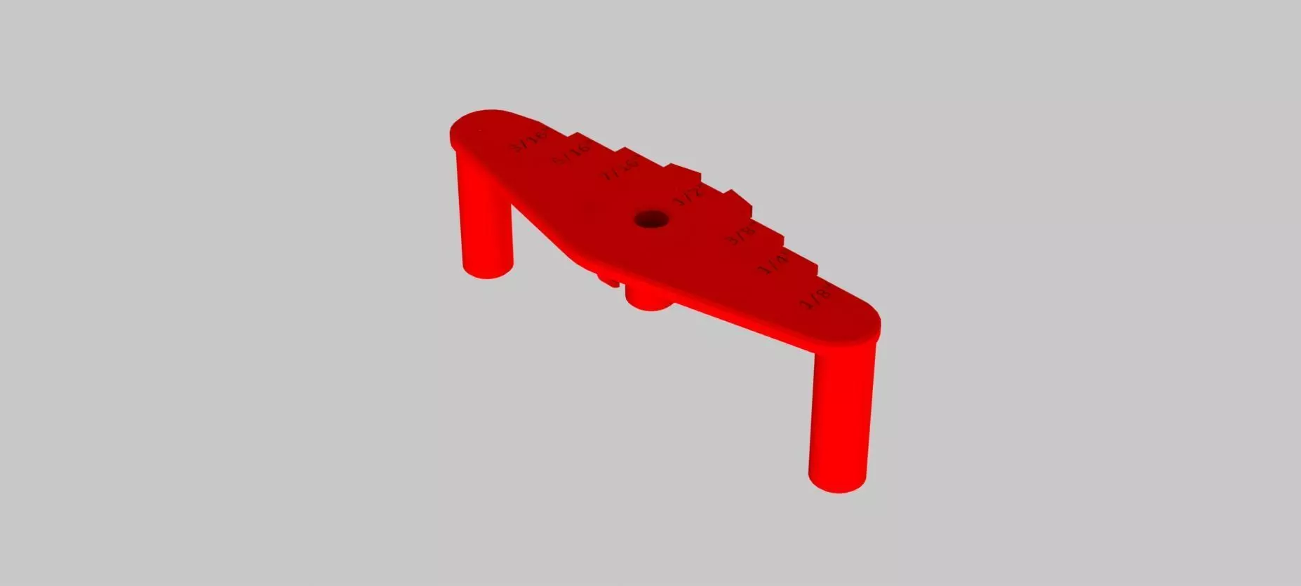Center marker 3D print model_0