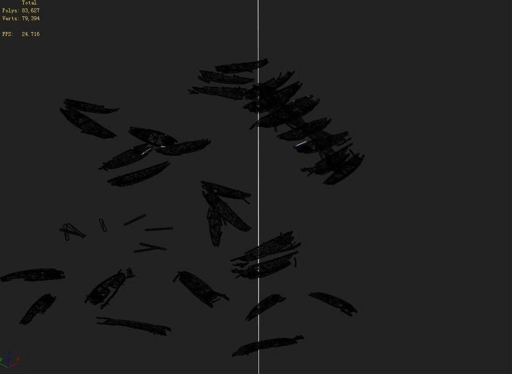 Game Exploring the Mountains - Broken - Wooden Boat 01 3D model_4