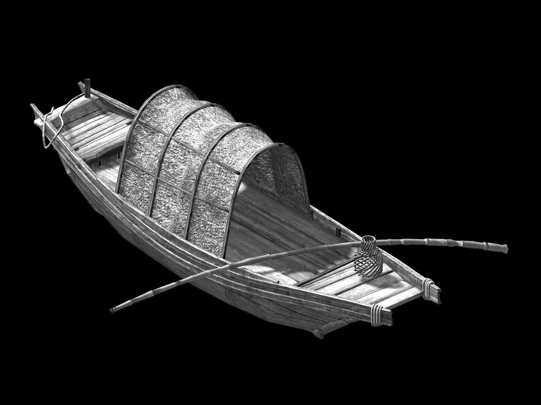 Game Journey to the West - Boat 3D model_2