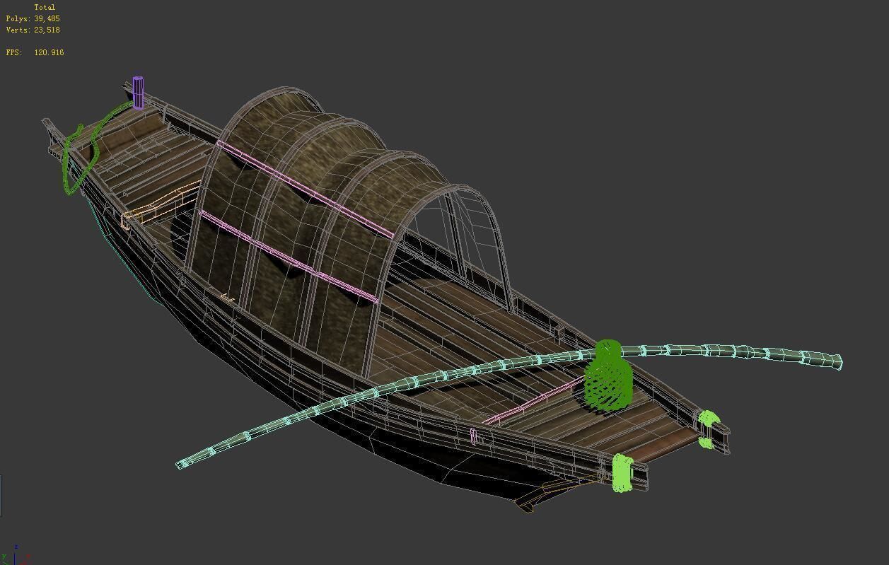 Game Journey to the West - Boat 3D model_3