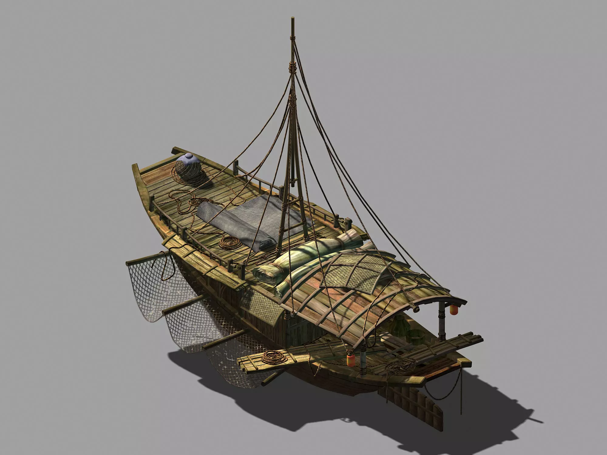 Game Journey to the West - Big Fishing Boat 01 3D model