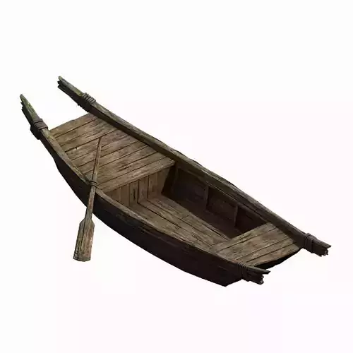 Game Small wooden boat 043