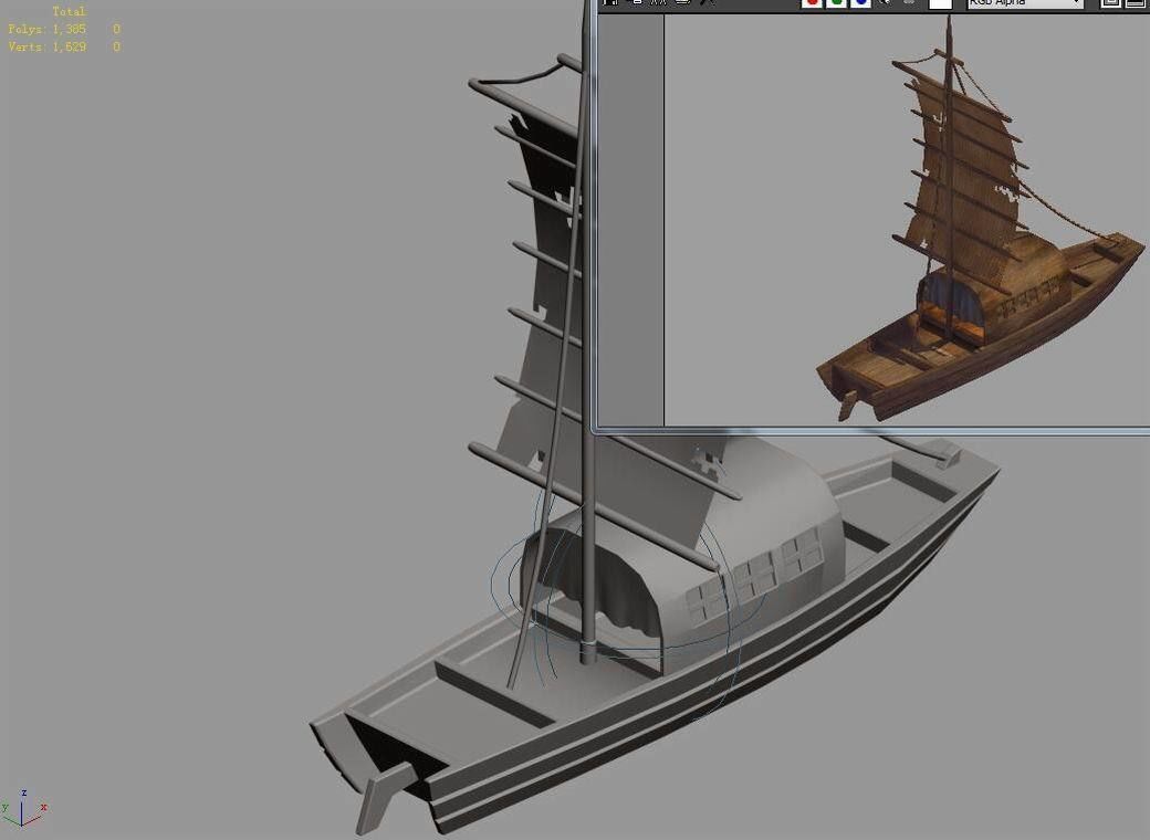 Game Crescent Crescent - Sailboat 03 3D model_4