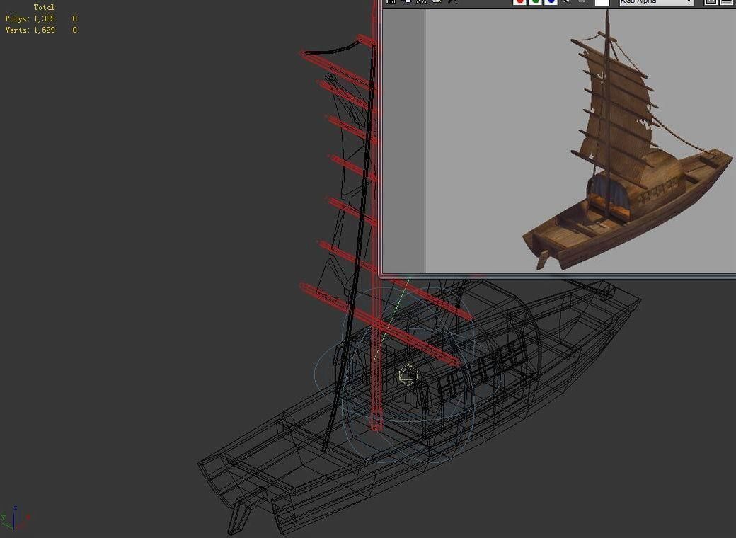 Game Crescent Crescent - Sailboat 03 3D model_3