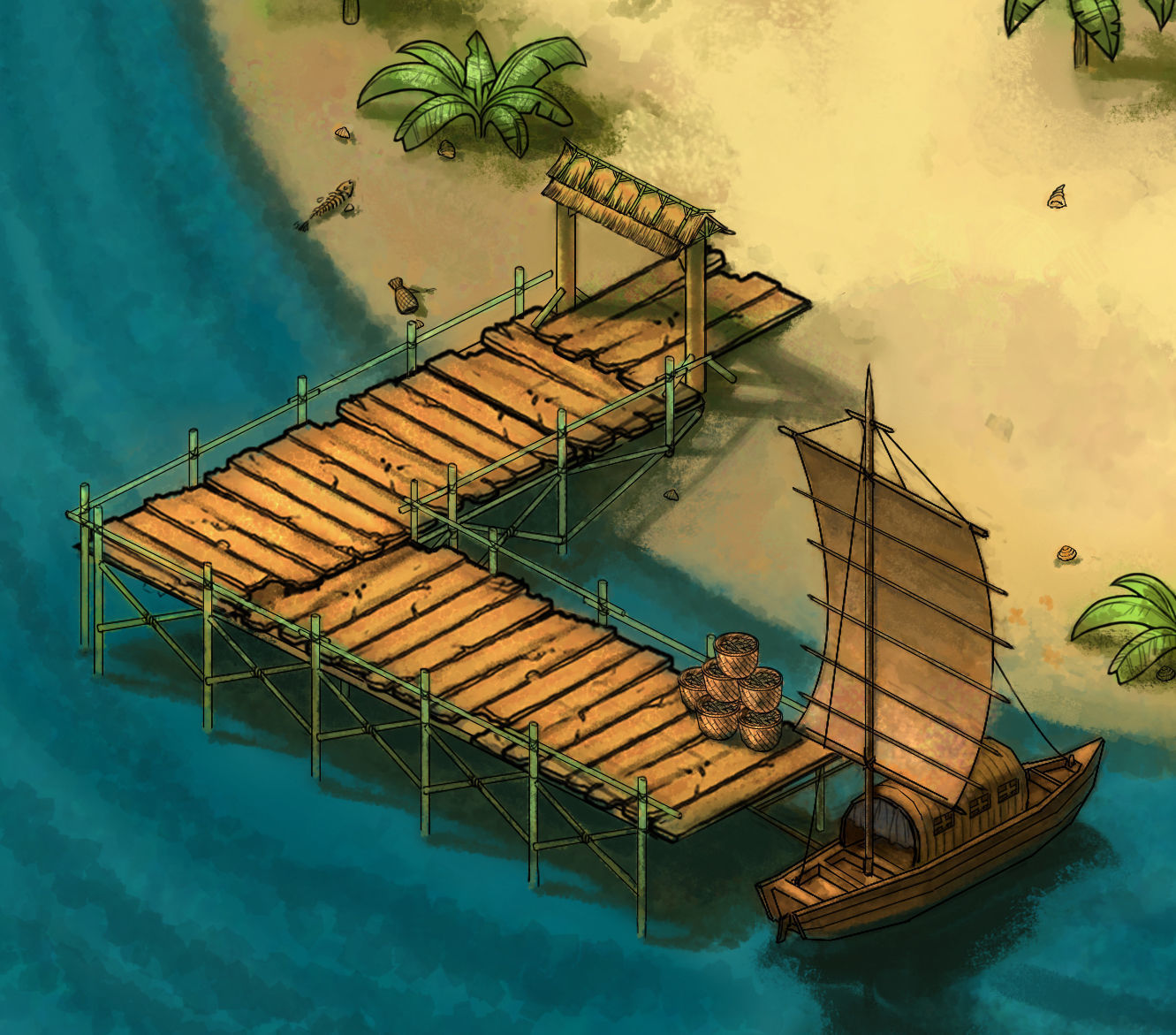 Game Crescent Crescent - Sailboat 03 3D model_1