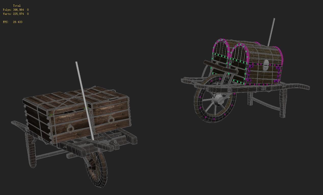 Game Transportation - Dart Truck 04 3D model_2