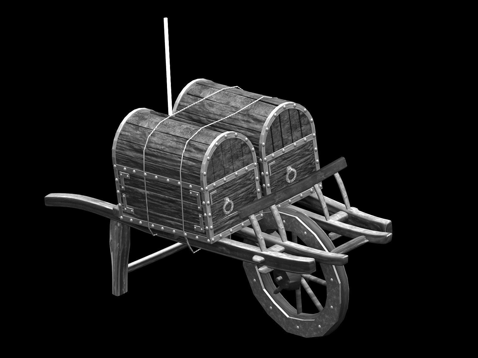 Game Transportation - Dart Truck 04 3D model_4