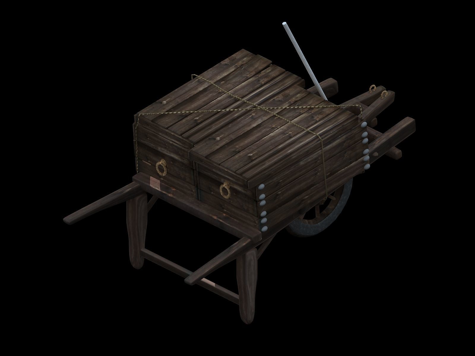 Game Transportation - Dart Truck 04 3D model_3