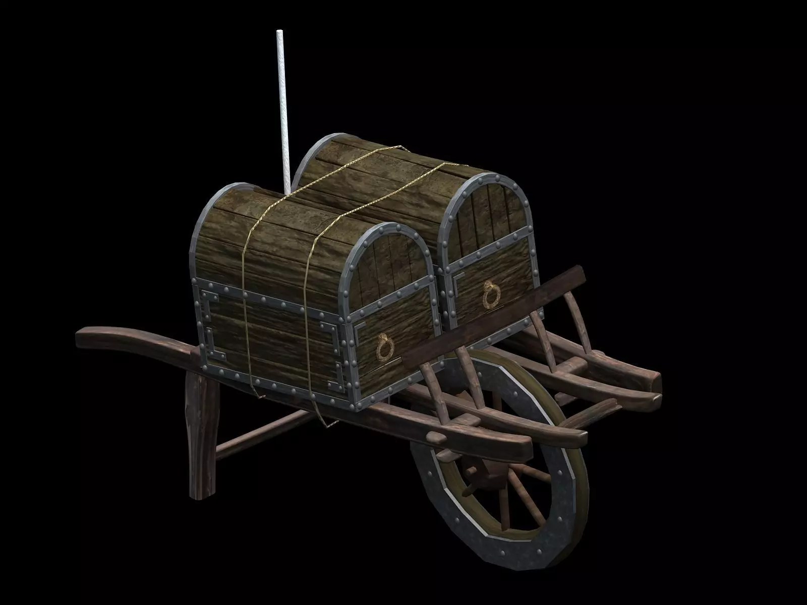 Game Transportation - Dart Truck 04 3D model_0