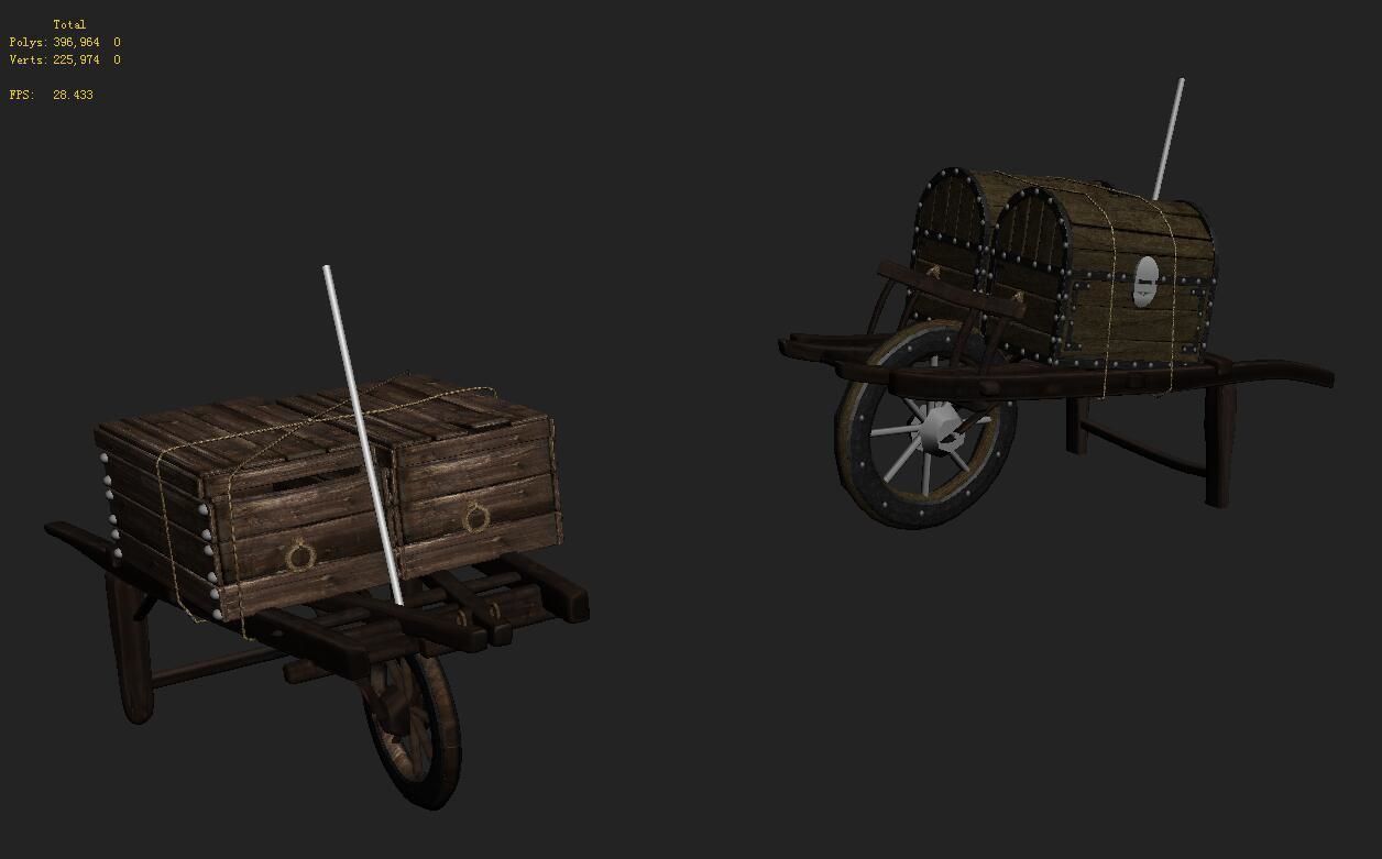 Game Transportation - Dart Truck 04 3D model_1