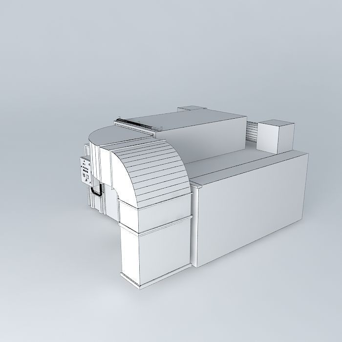 Application of paint booth  3D model_4