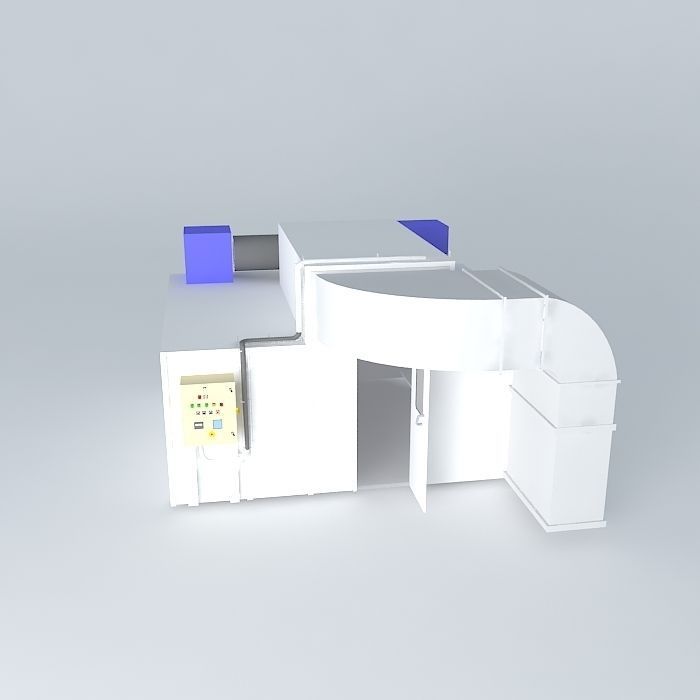 Application of paint booth  3D model_2