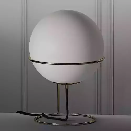 COX and COX Frosted Glass Globe Lamp