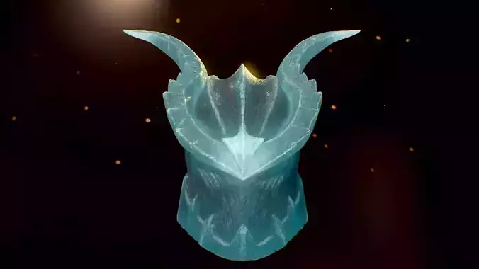 Ice Helmet Low-poly 3D model
