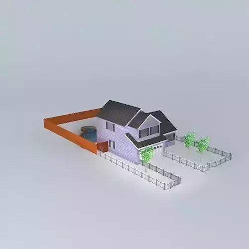 A small colonial house exterior