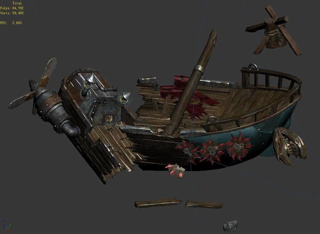 Game Steam Harbour - Goblin Breaking 01 3D model_5