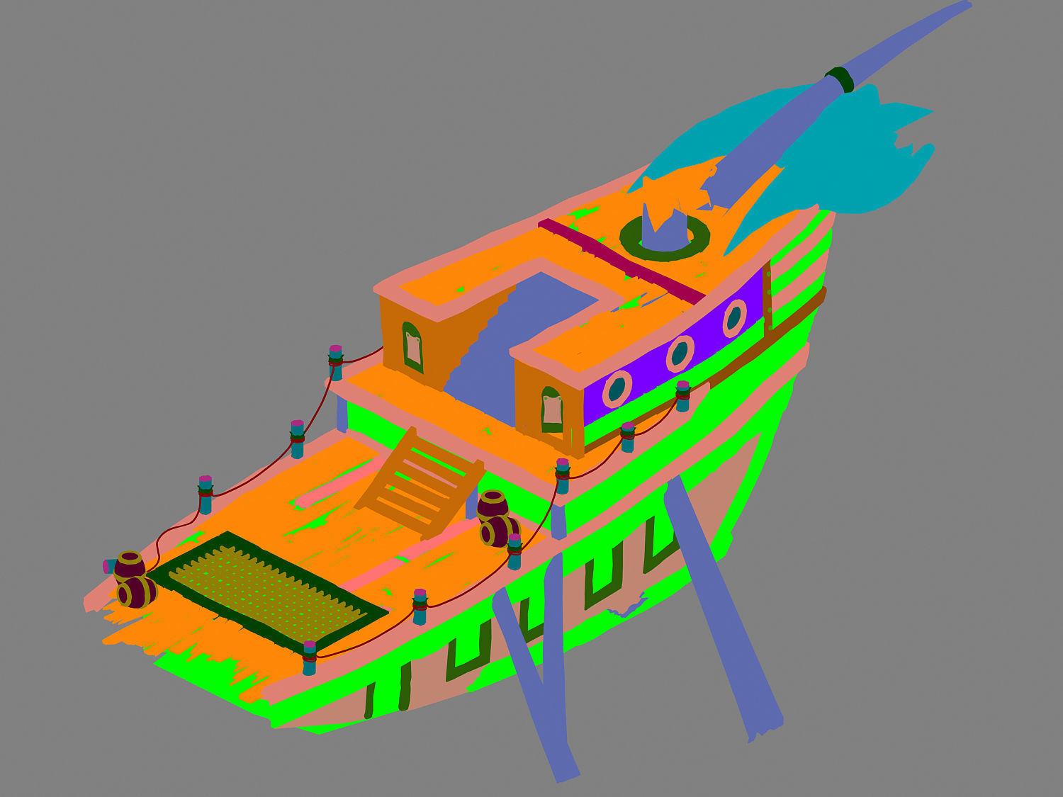 Game Steam Harbour - Goblin Breaking 02 3D model_3