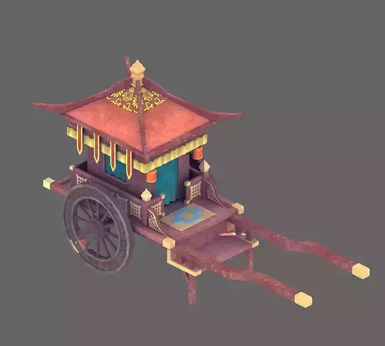 Game Chinese ancient - red carriage
