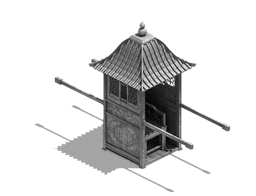 Game Ancient Chinese transport - Jiaozi 3D model_2