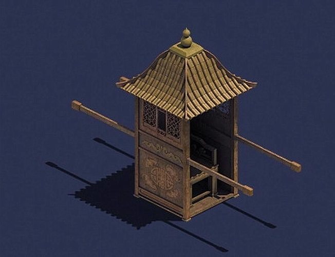 Game Ancient Chinese transport - Jiaozi 3D model