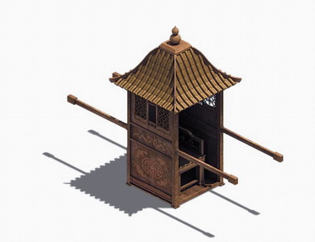 Game Ancient Chinese transport - Jiaozi 3D model_1