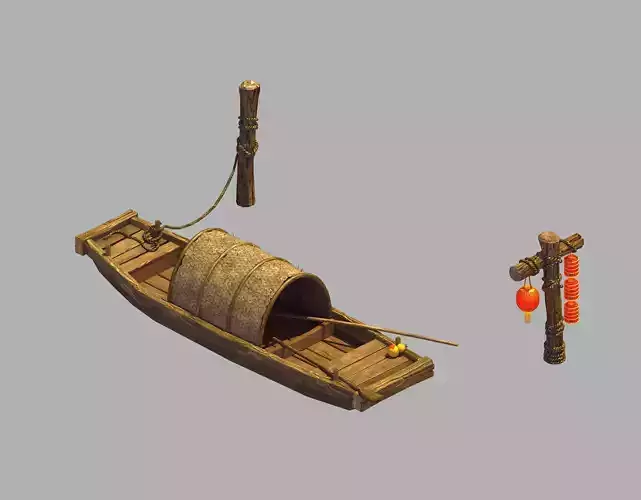 Game Ancient China - Transportation - Boat 03
