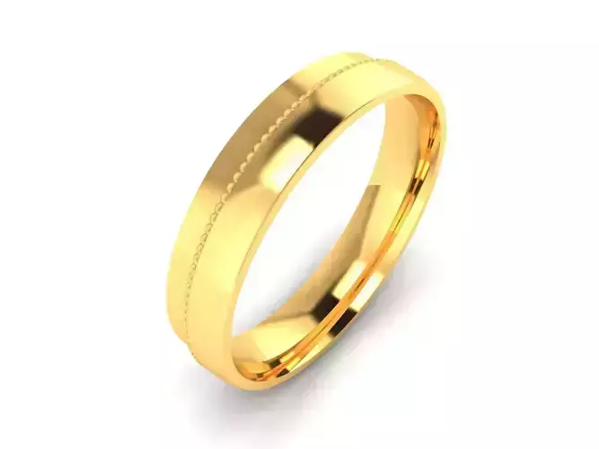 Women Band Ring 3dm render detail