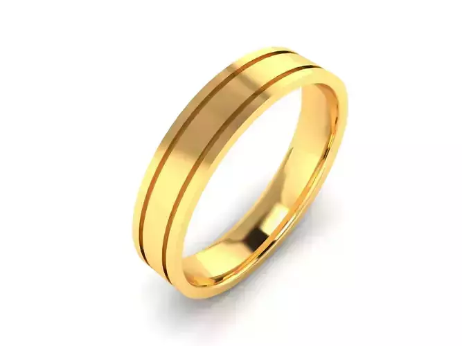 Women Band Ring 3dm render detail