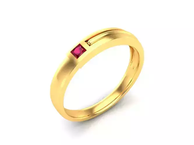 Women Band Ring 3dm render detail