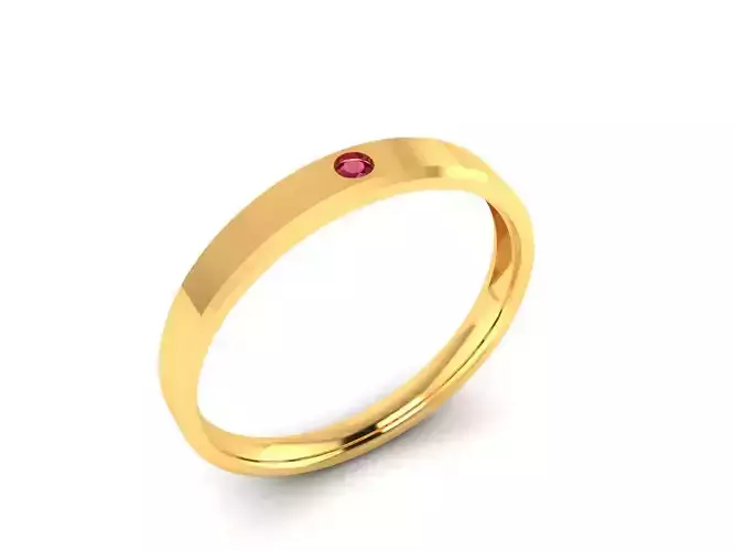 Women Band Ring 3dm render detail