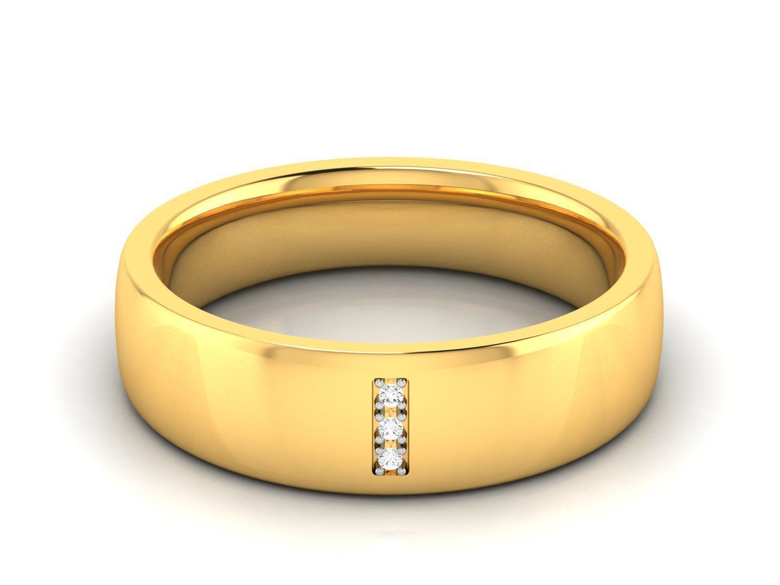 Women Band Ring 3dm render detail 3D print model_6